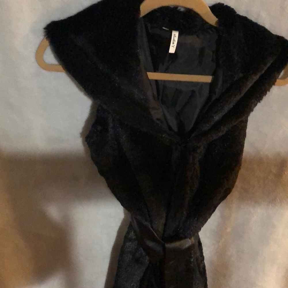 Faux fur vest